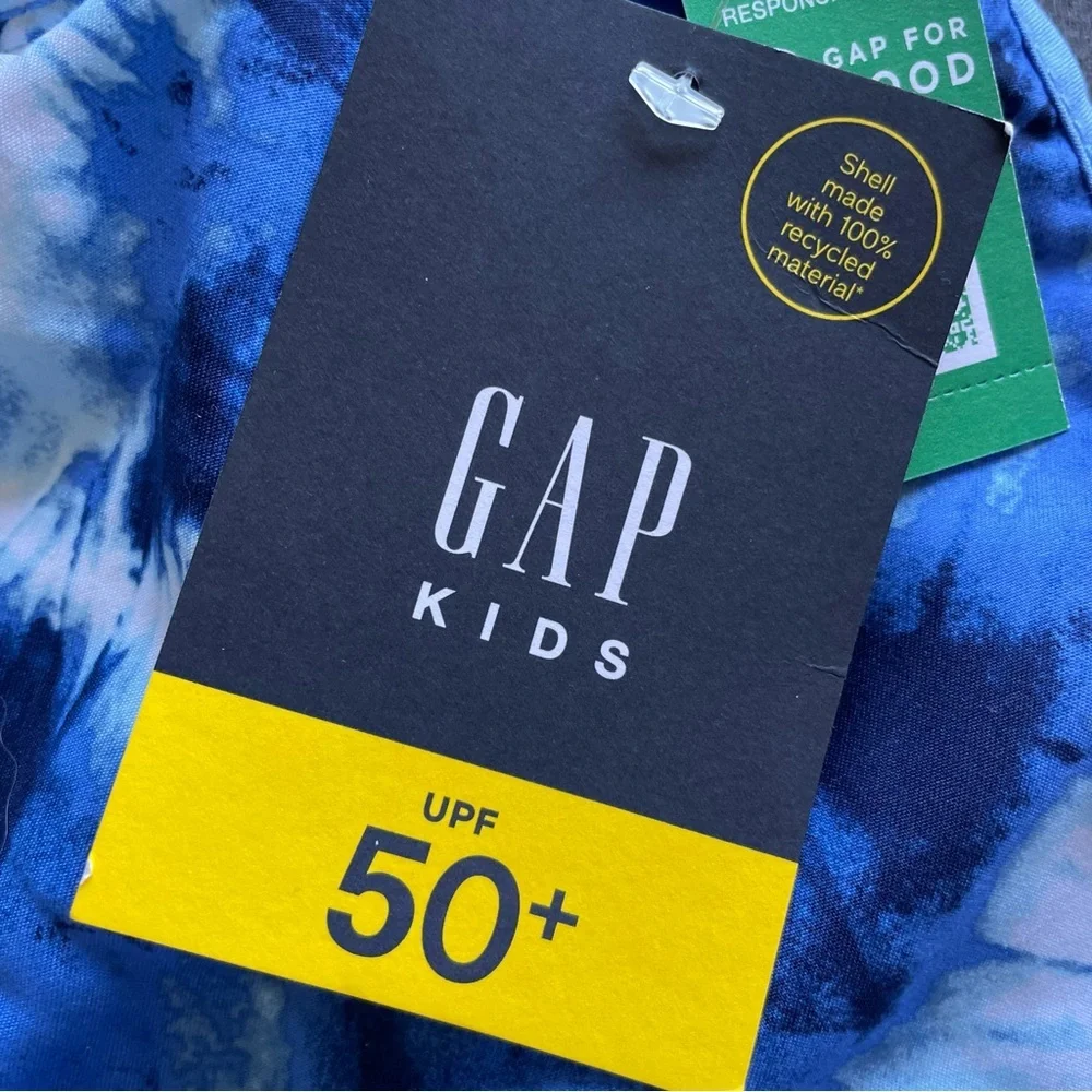 GAP Ocean Blue Tie-Dye Board‎ Shorts SPF 50+ NWT